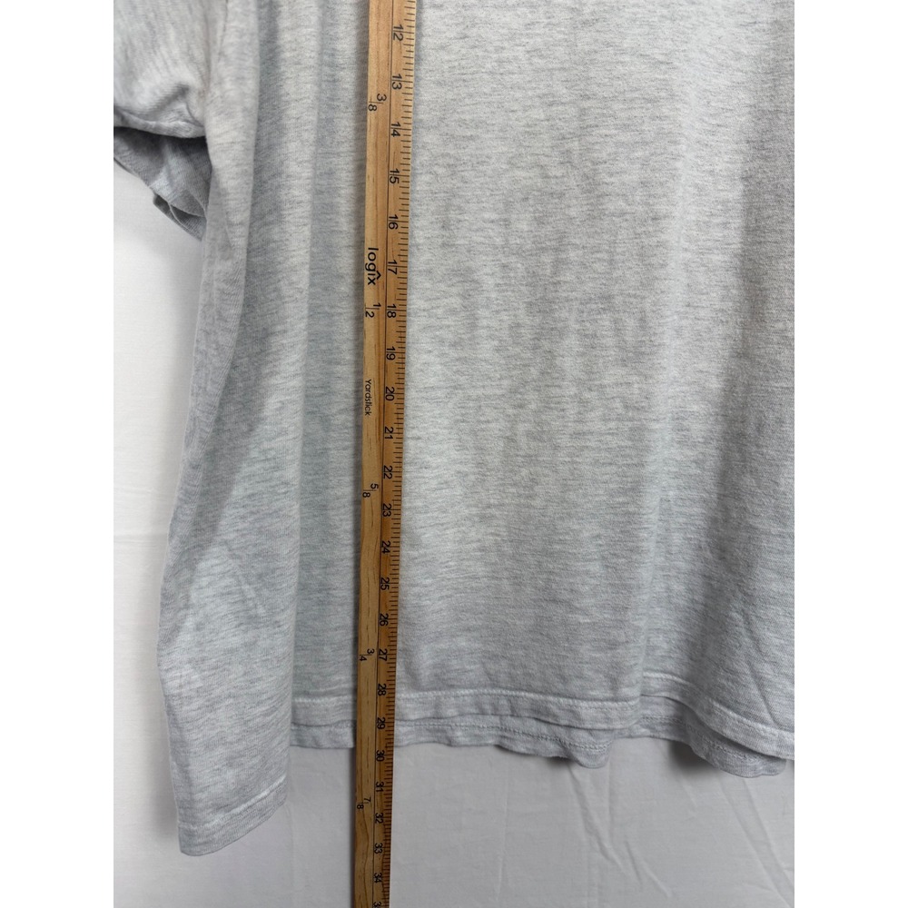 Champion Mens Cotton T-Shirt XXL Gray Vintage 90s Made in USA Script Logo Tee - Picture 7 of 8